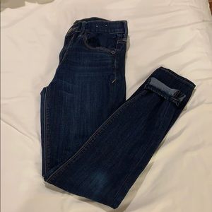 Dark wash denim